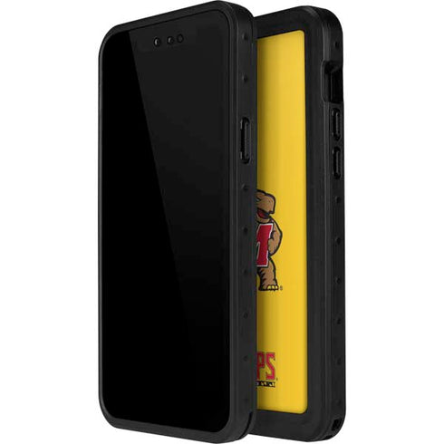 University of Maryland Terps Yellow iPhone 15 Pro Waterproof Case